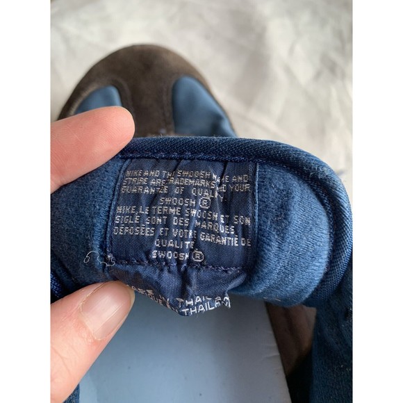 Vintage Nike Waffle Running Shoes Cream Blue Men’s 8.5 VTG 80s 1987 - Picture 6 of 7